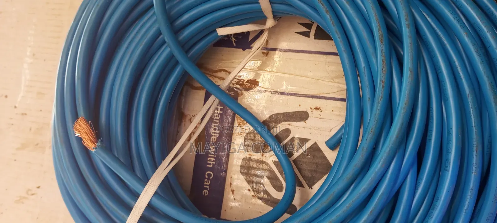 Pure Copper Inside Welding Cable Blue Colour