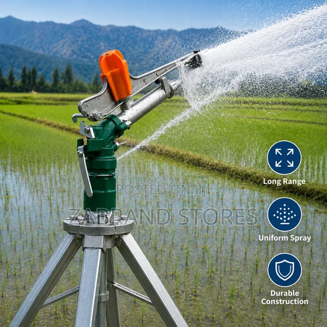 Industrial Agricultural Rain Gun Sprinkler With Stand
