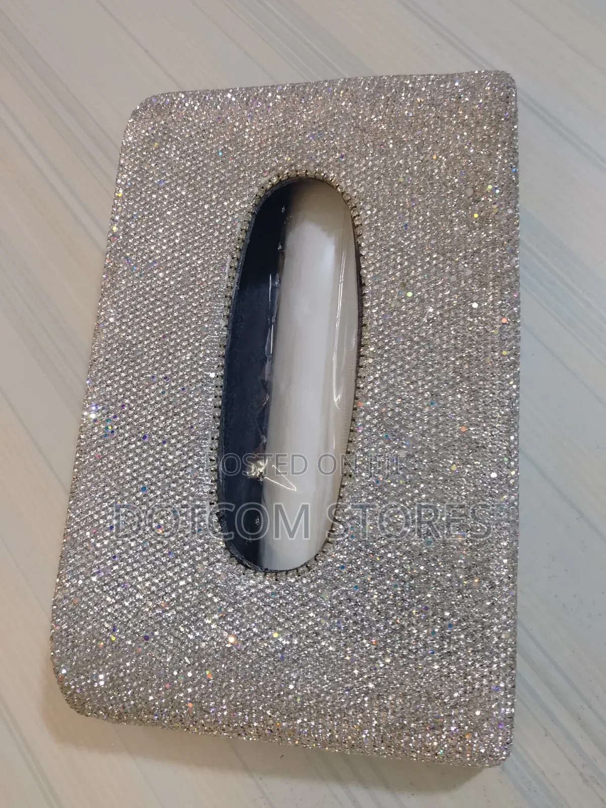 Multicolor Crystal Bling Tissue Car Tissue Holder