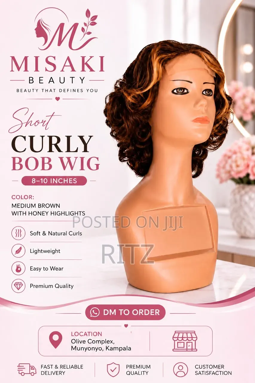 Elegant Short Curly Hair Wig