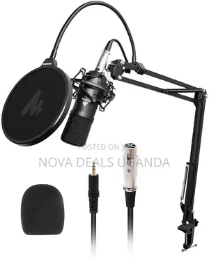 Maono Au-A03 Condenser XLR Mic Kit Podcast With Boom Arm XLR Mic Stand