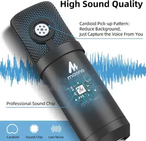 Maono Au-A03 Condenser XLR Mic Kit Podcast With Boom Arm XLR Mic Stand