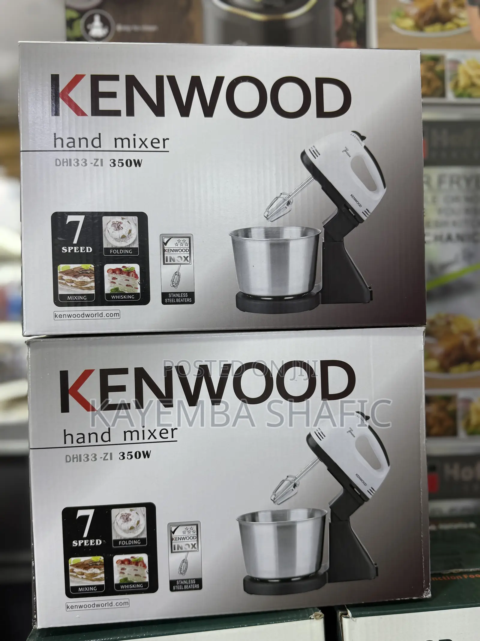 2l Kenwood Dhi33-Z1 350w Hand Mixer With Stainless Steel Bowl