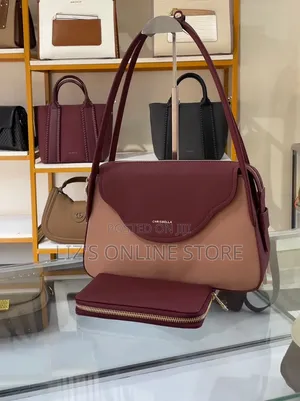 Sleek Black Chrisbella 2-in-1 Shoulder Bag Set