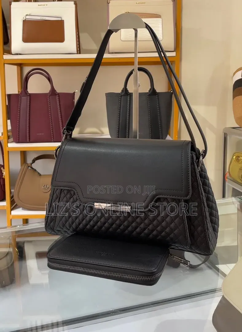 Burgundy Shoulder Bag Set From Da Milano