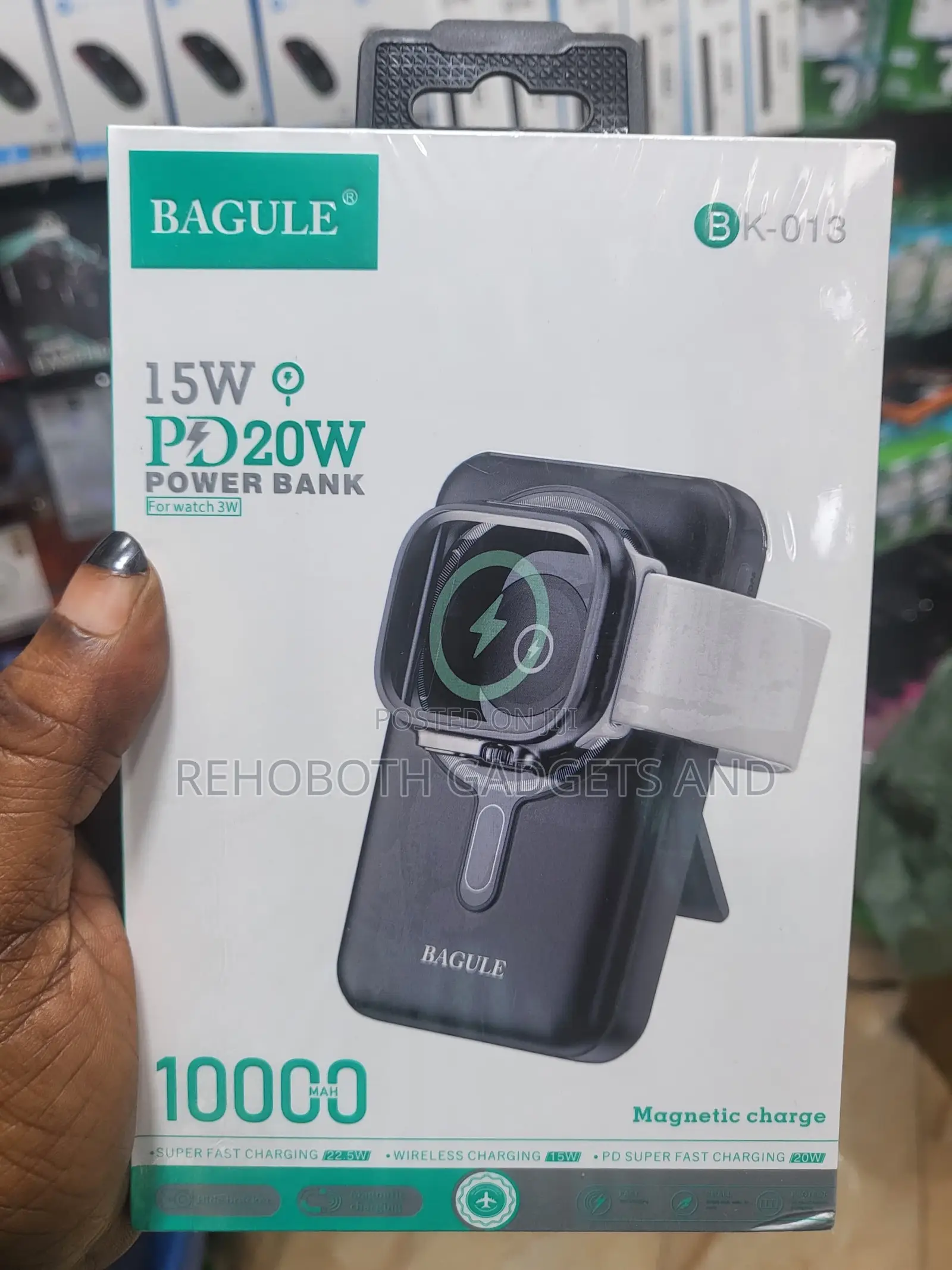 Bagule Bk-013 10000mah Wireless Power Bank (15w Wireless / Pd 20w)