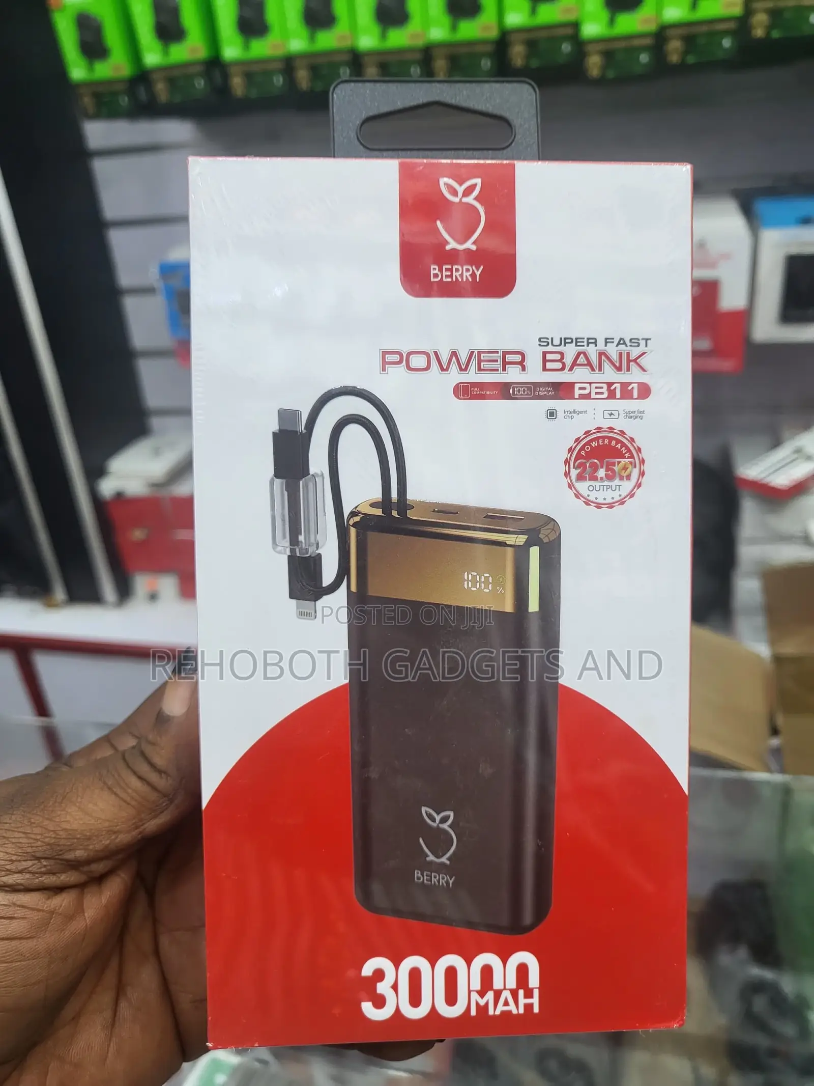 Berry Pb11 30000mah Super Fast Charging Power Bank