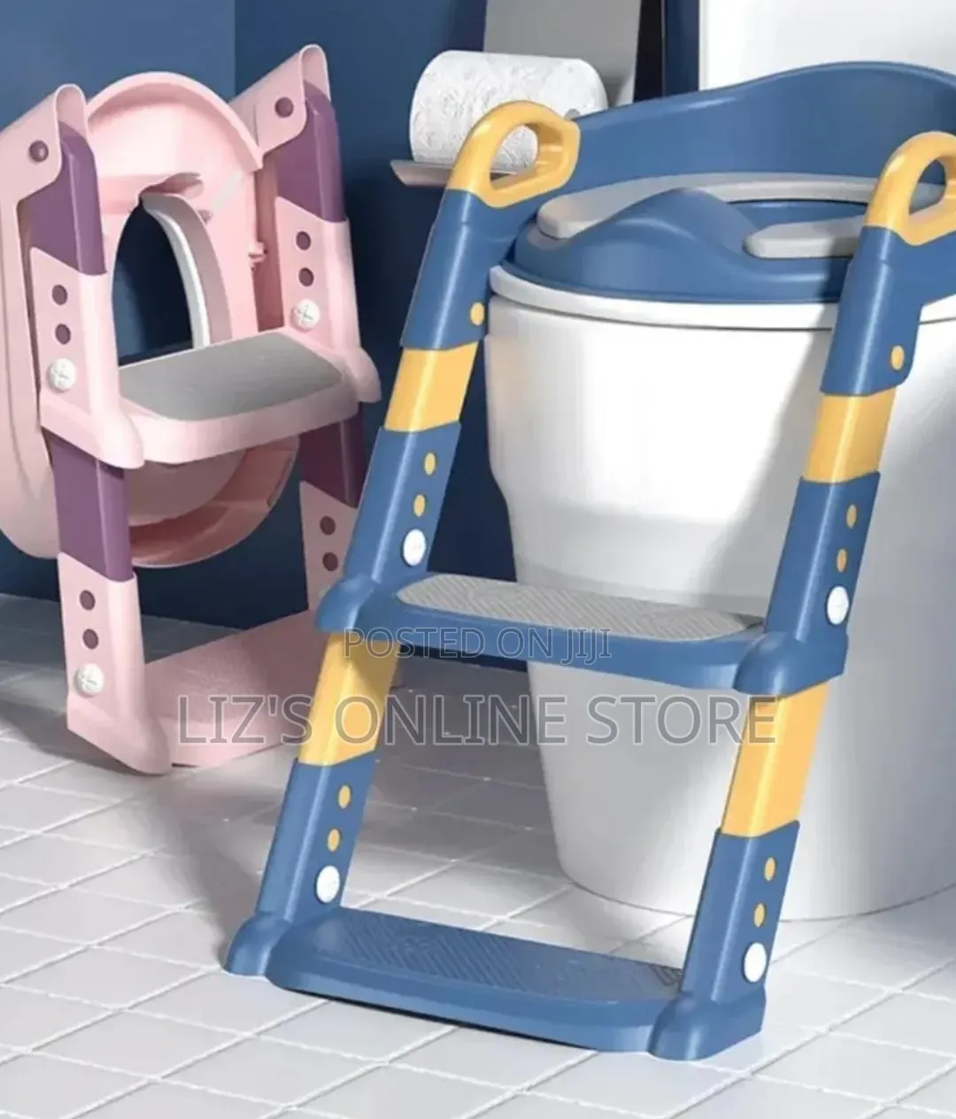 Blue And Yellow Baby Toilet Trainer
