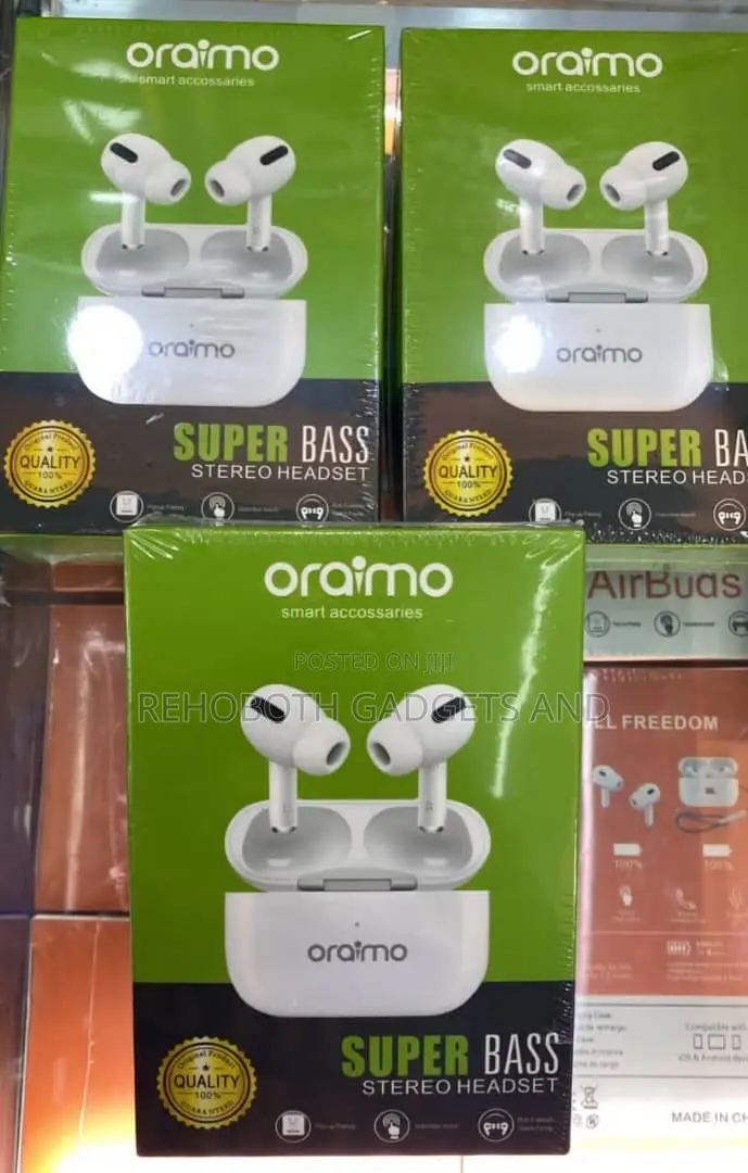 Oraimo Super Bass Stereo Headset – Wireless Airbuds