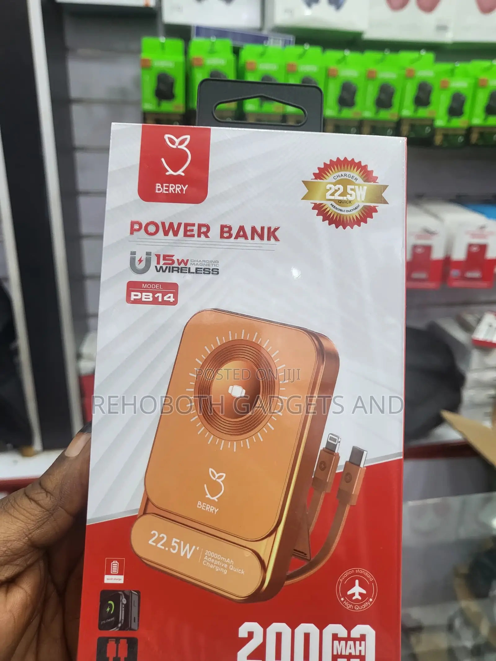 Berry 20000mah Magnetic Power Bank