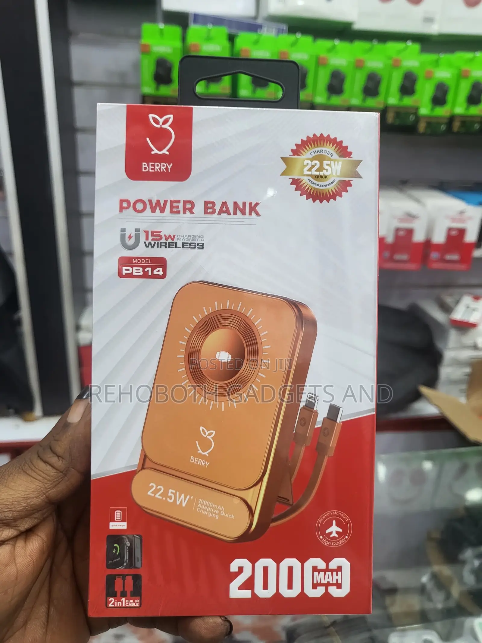 Berry 20000mah Magnetic Power Bank