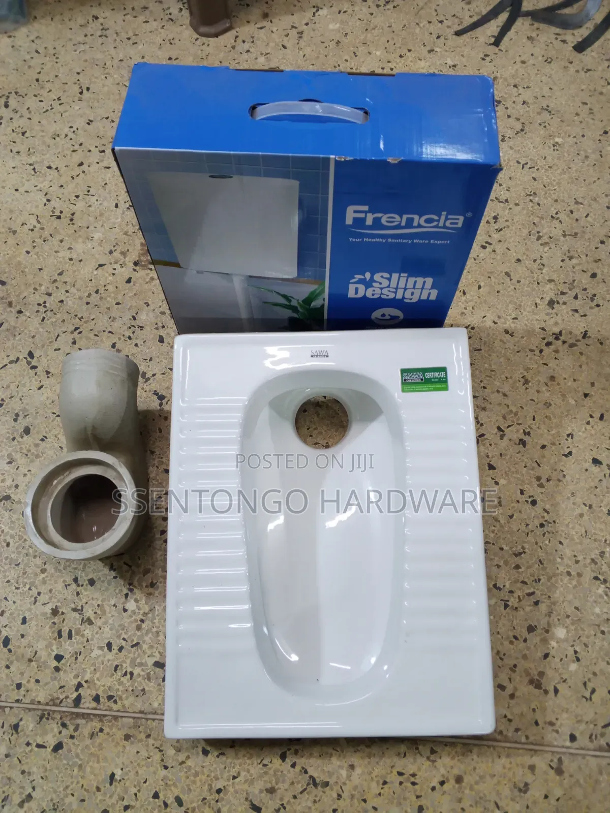 Toilet Pan Squatting With Plastic Cristina Press Good Qualit