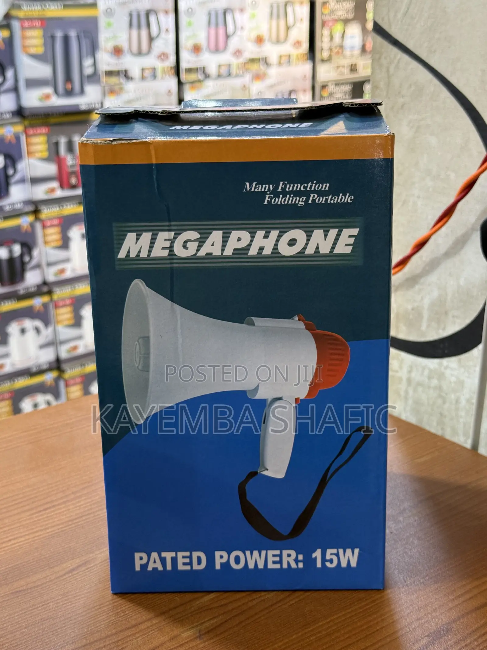 15w Portable Folding Megaphone (Mukalakaasa) With Recording Siren