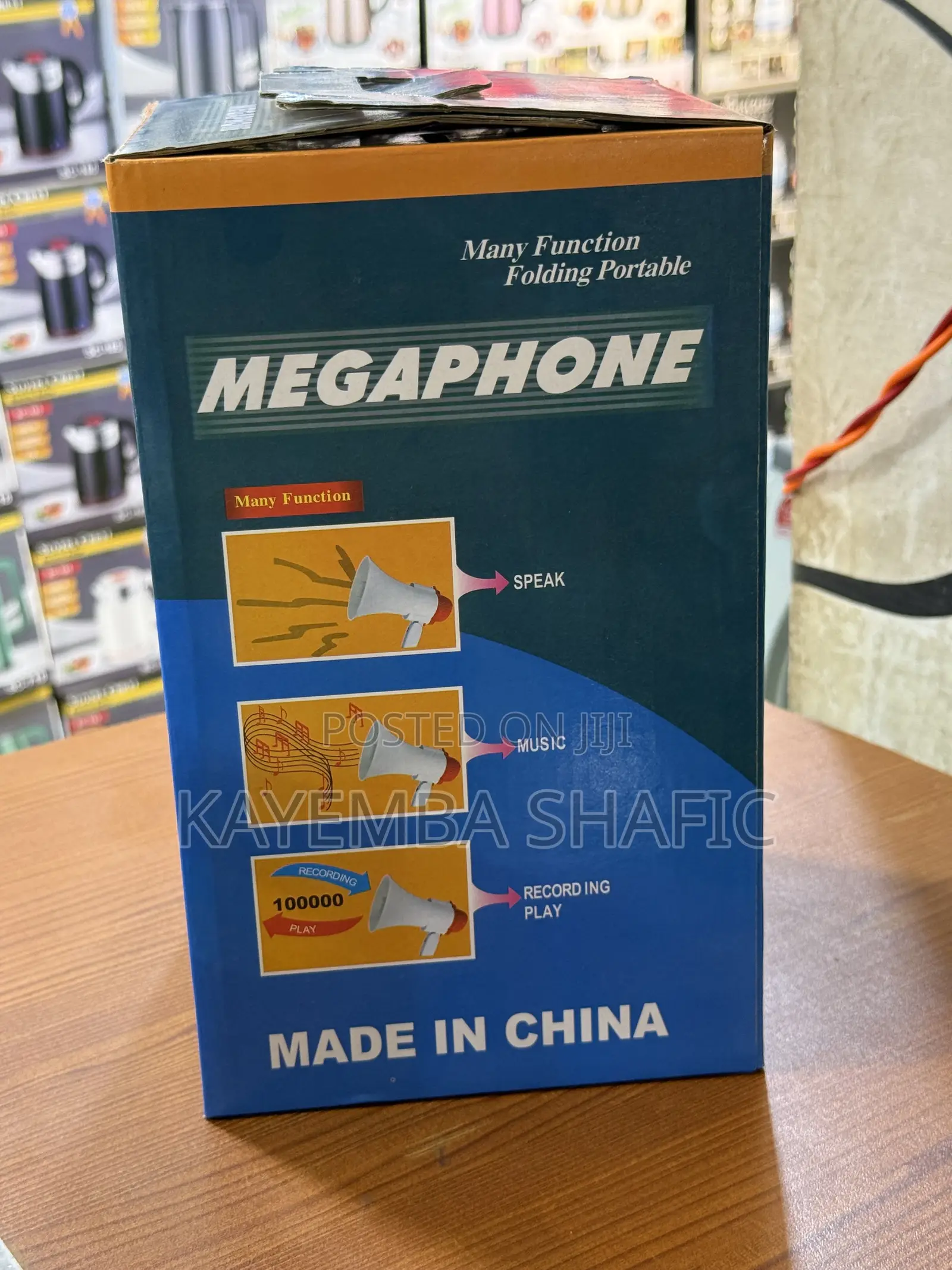 15w Portable Folding Megaphone (Mukalakaasa) With Recording Siren