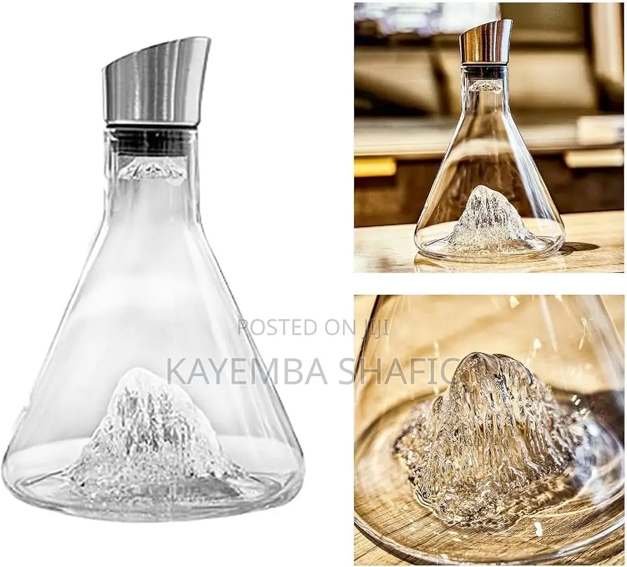 Premium Fast Wine Decanter With Mountain Base Aerator (Brand New)