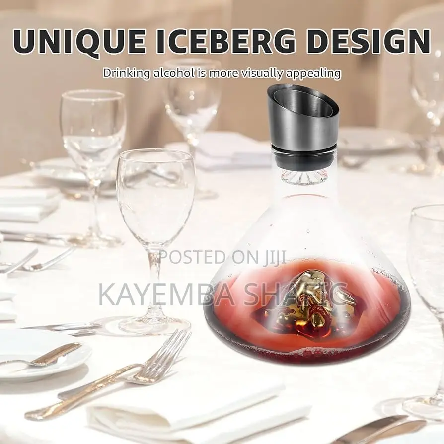 Premium Fast Wine Decanter With Mountain Base Aerator (Brand New)