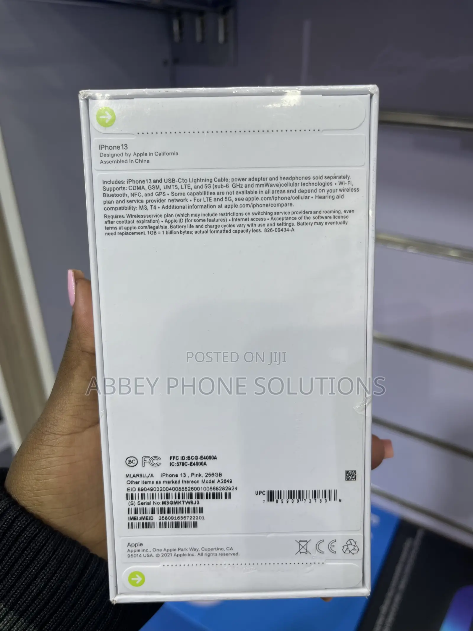 New Apple iPhone 13 256 GB Pink