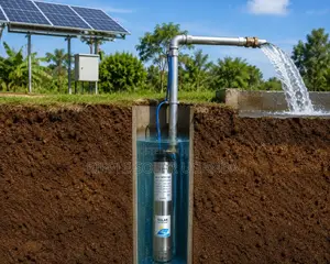1100w Solar Borehole Water Pump 125m Head 4000l/H 110v