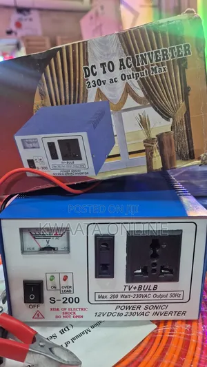 300w Power Sonici Dc to Ac Inverter (12v to 230v Ac) Power Converter
