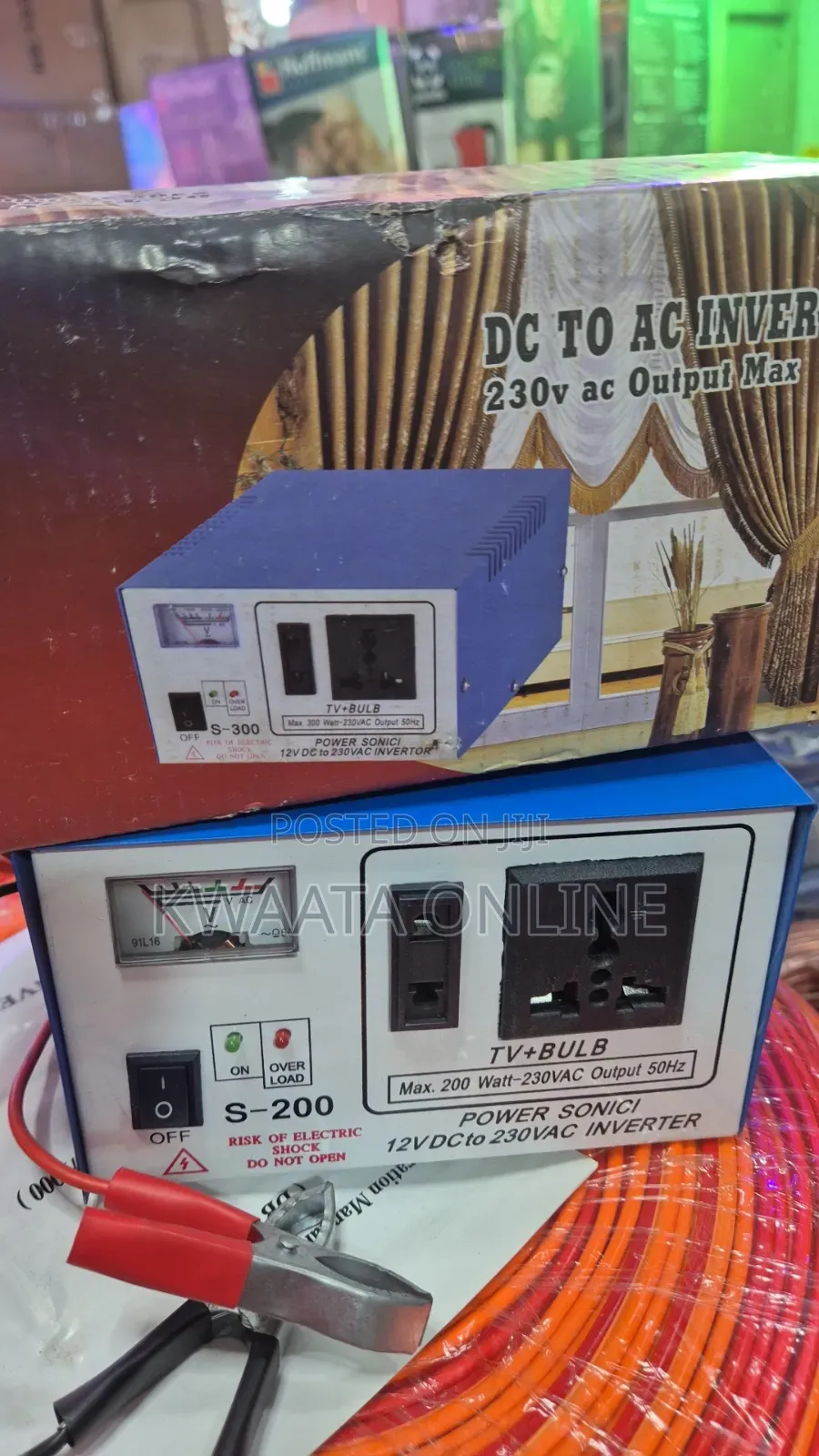 300w Power Sonici Dc to Ac Inverter (12v to 230v Ac) Power Converter