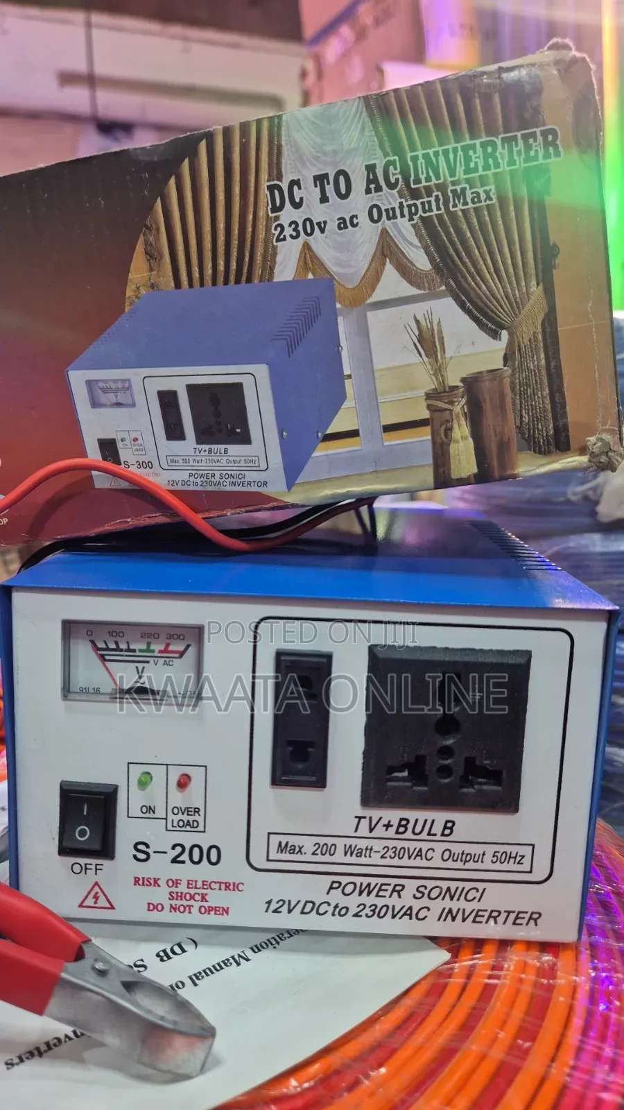 300w Power Sonici Dc to Ac Inverter (12v to 230v Ac) Power Converter