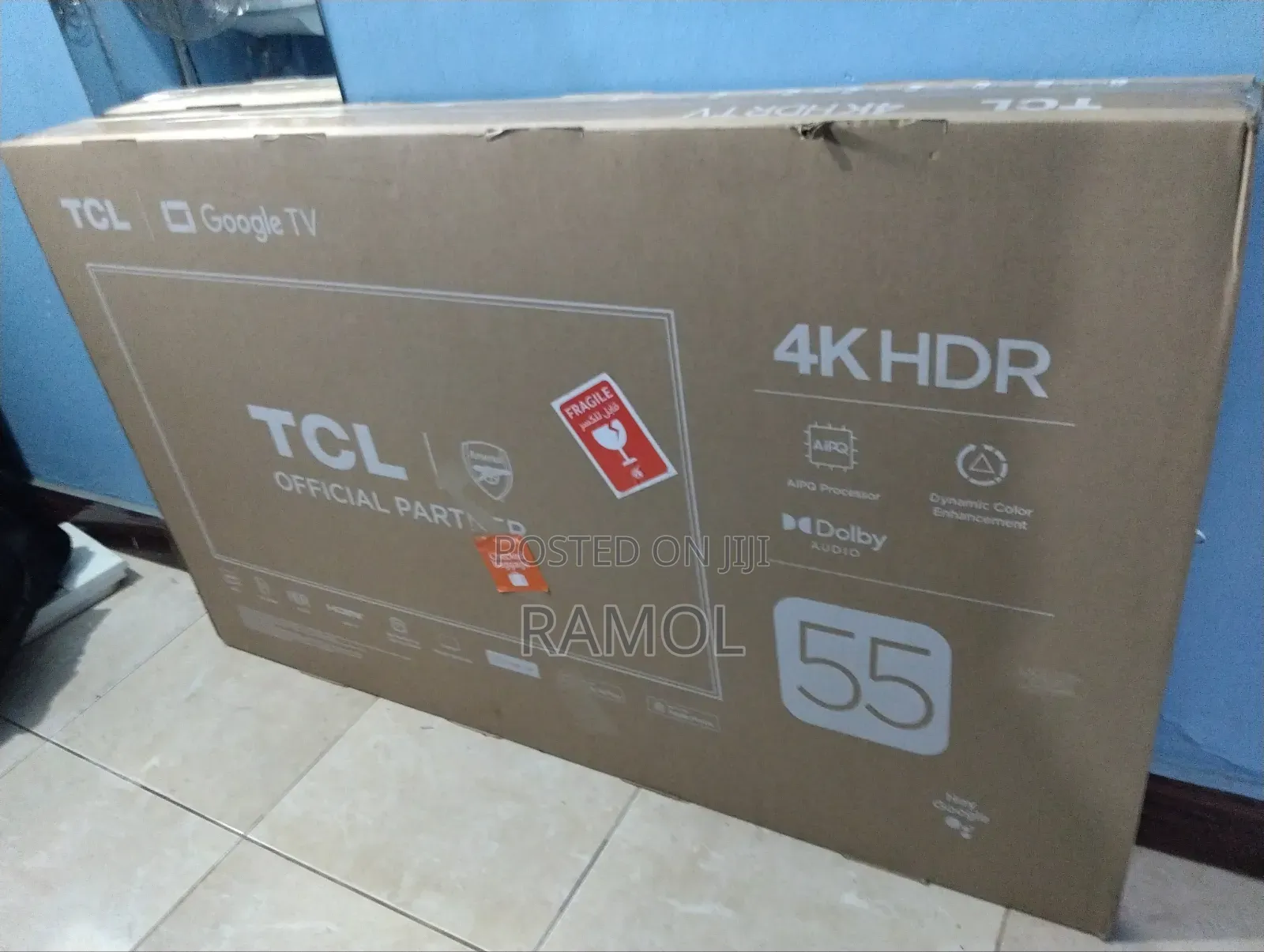 New TCL Google Smart HDR TV 55"