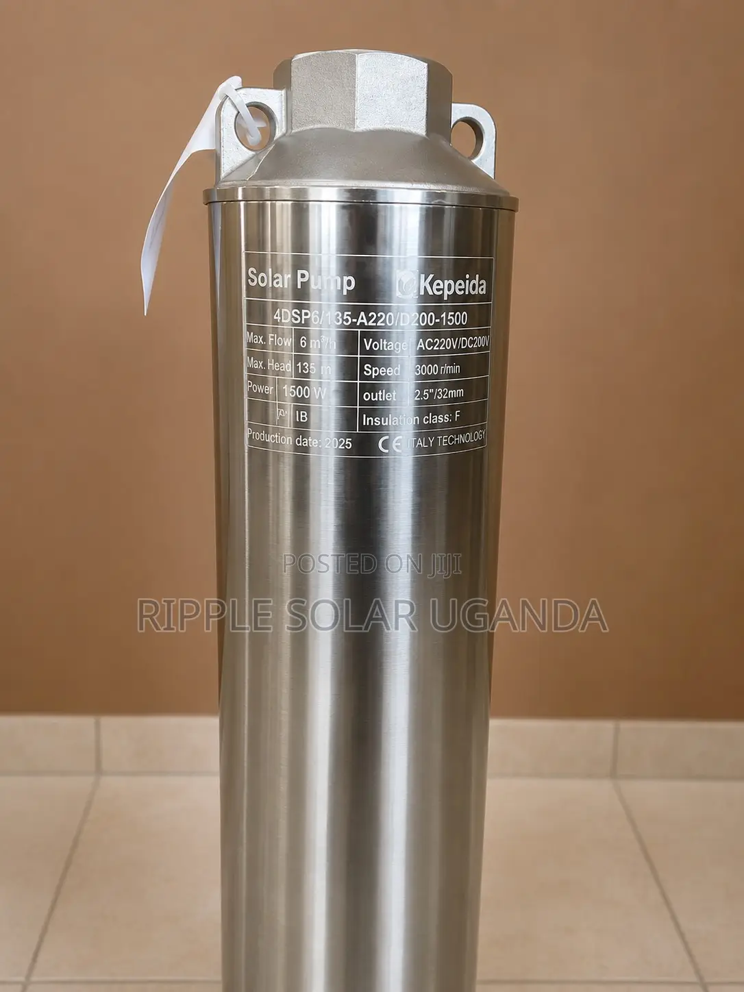 Solar Water Pump 1500w 135m Deep Well Borehole Ac/Dc 200v