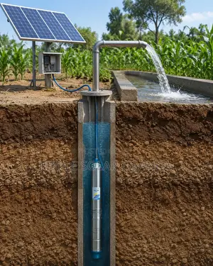 1500w Solar Borehole Water Pump 135m Head AC/Dc 6000l/H