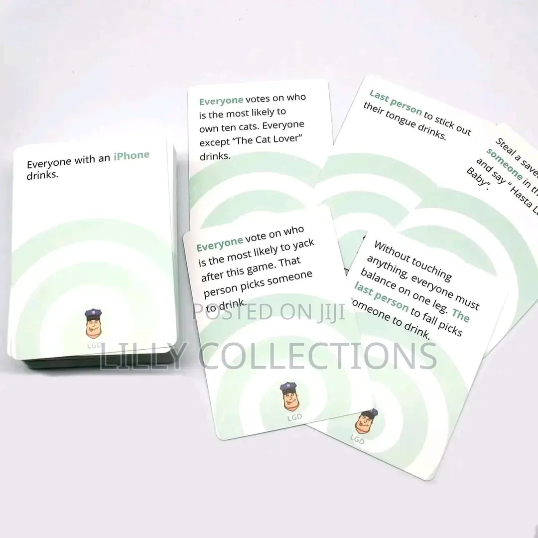 Let's Go Drink Game Cards