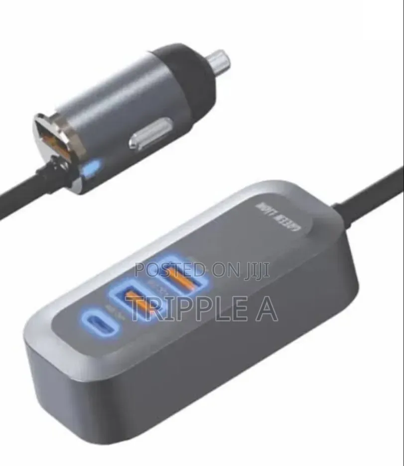 Green Lion Triple Qc Pd 100w Car Charger