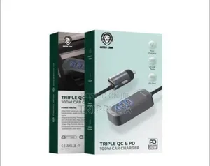Green Lion Triple Qc Pd 100w Car Charger