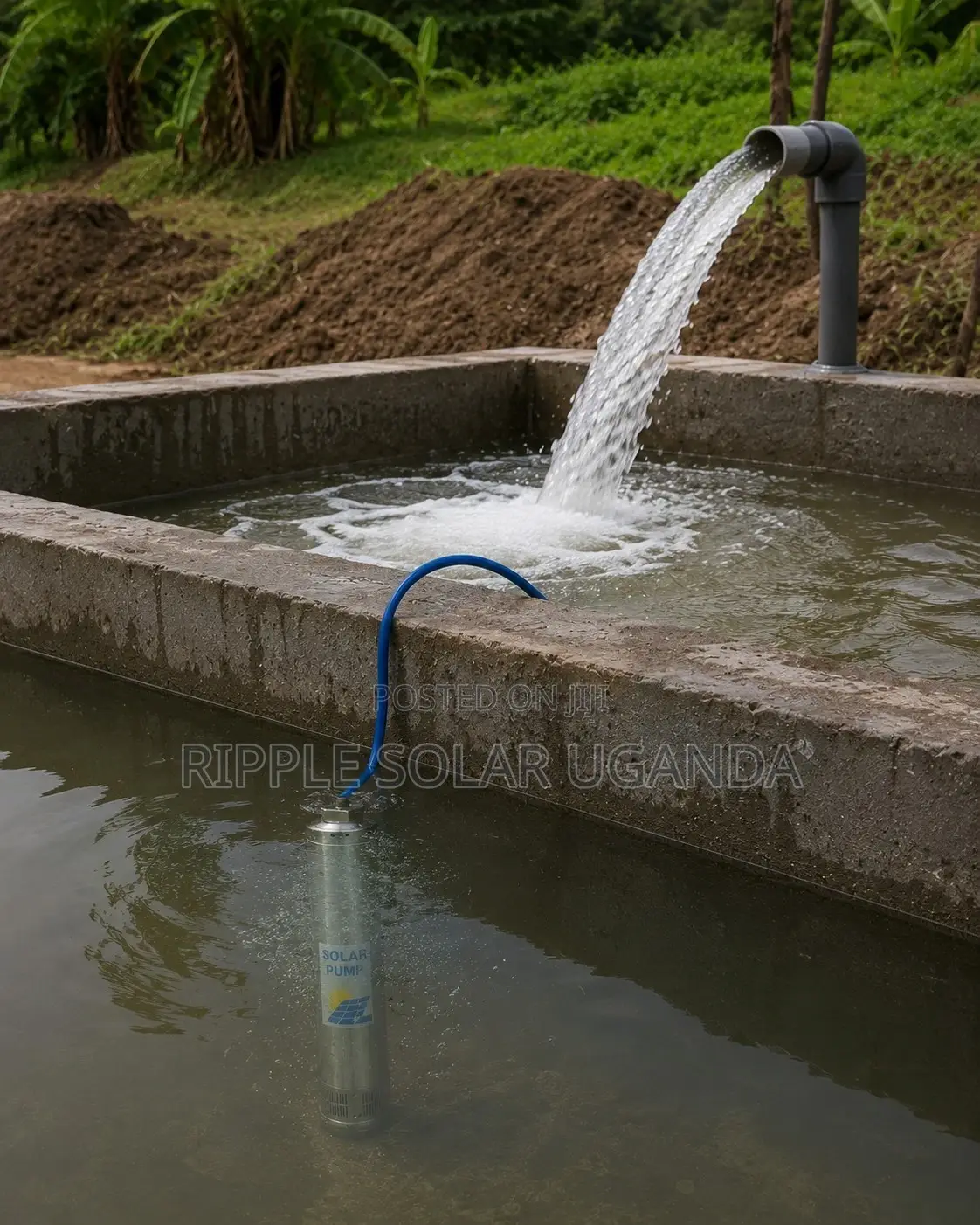 4000w Solar Borehole Water Pump 280m Head AC/Dc 12000l/H