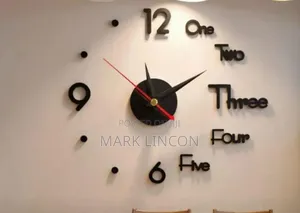3d Diy Frameless Wall Clock