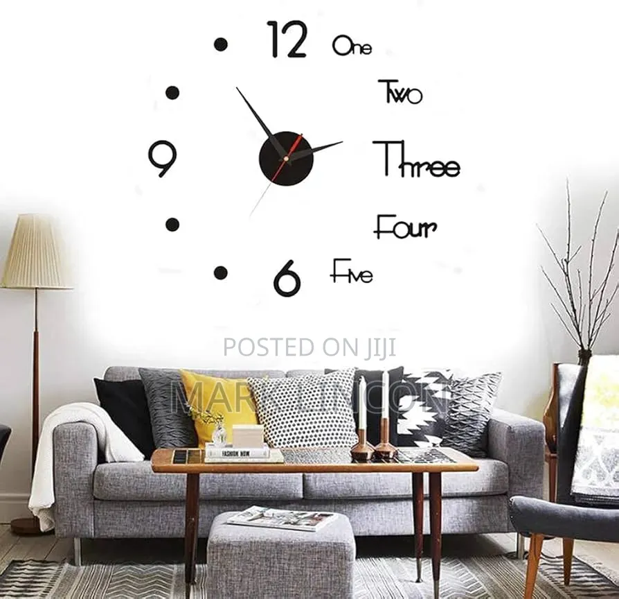 3d Diy Frameless Wall Clock