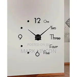 3d Diy Frameless Wall Clock