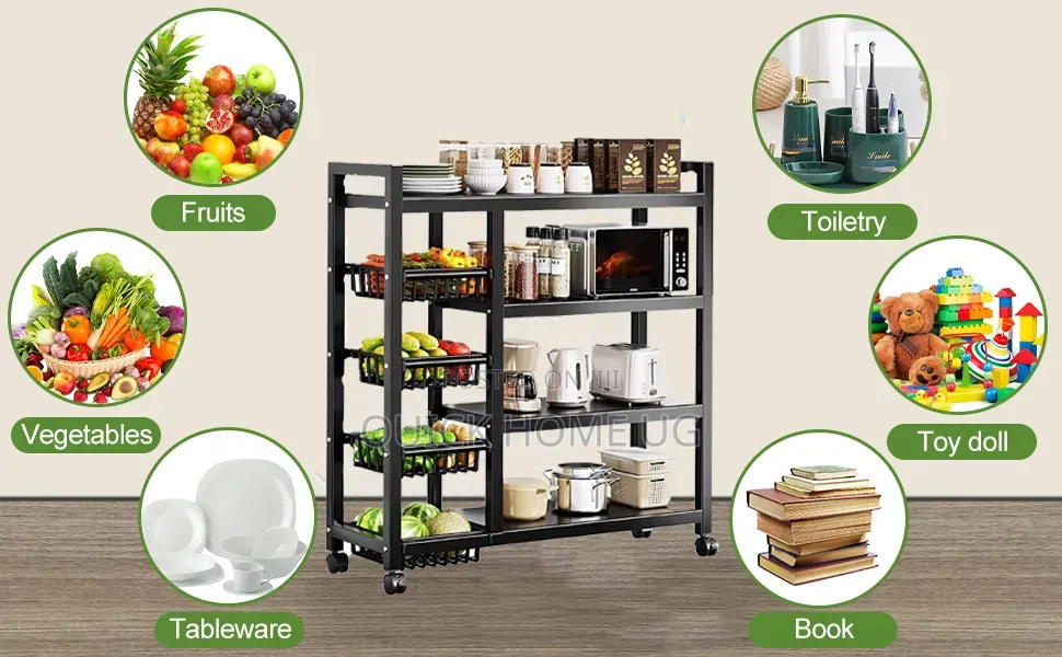 Multi-functional Kitchen Storage Rack Organizer, Strong Kitchen Rack