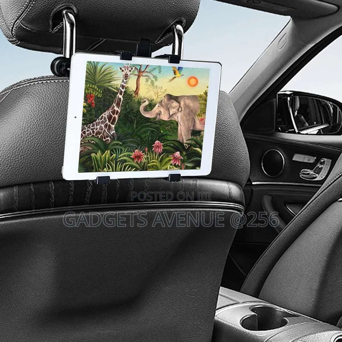 Car Headrest Mount Is Designed to Hold Tablets and Smartphones.