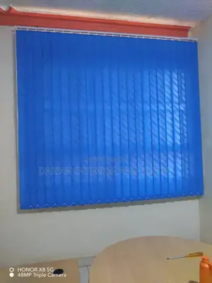 Office Blinds in Dark Blue