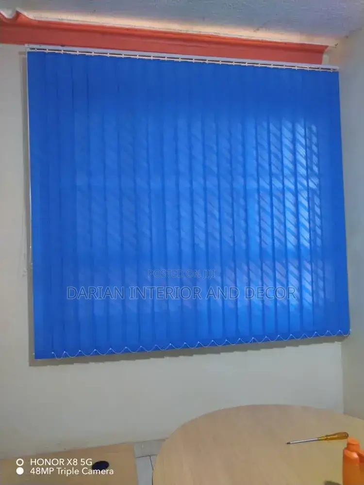 Office Blinds in Dark Blue