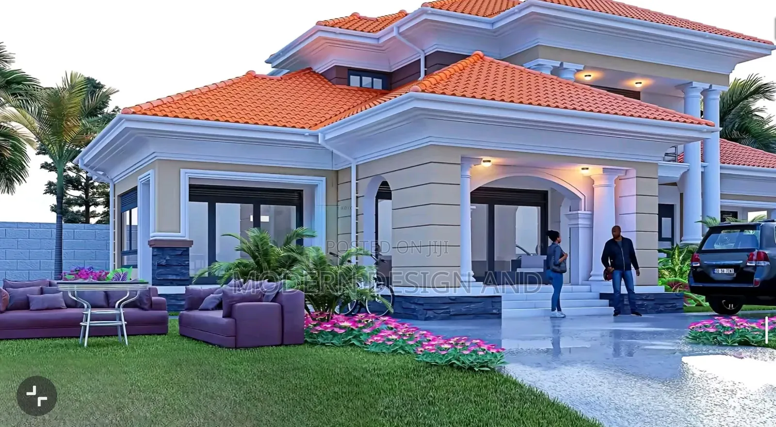 Building Plan of 7bedrooms Mansion