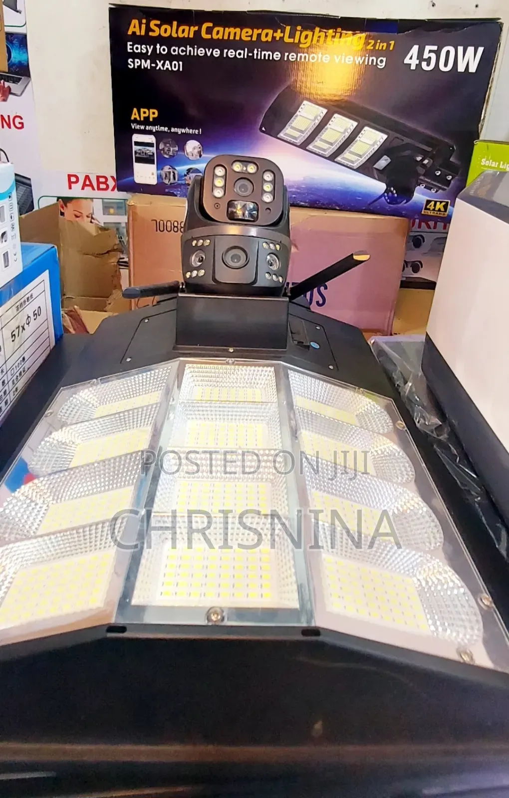 Brand New 450w Ai Solar Camera + Lighting 2-in-1 (Spm-xa01)