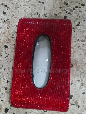 Universal Car Tissue Holder ( Red Velvet)