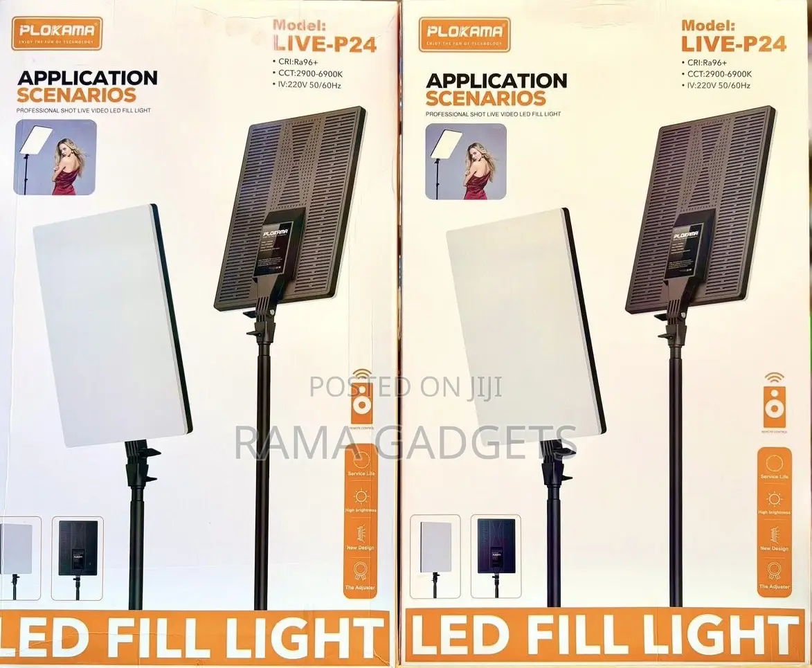 Plokama Live-P24 Professional Shot Live Video Led Fill Light,