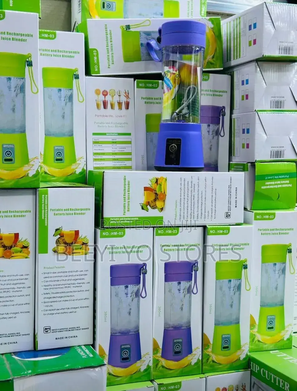 Portable Electric Juice Blender – Rechargeable 380ml Smoothie Maker