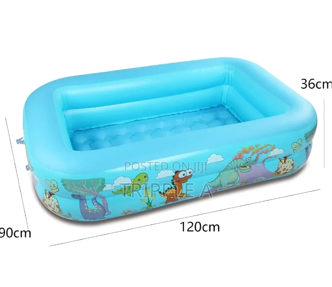 Two Ring Rectangular Kids Pool