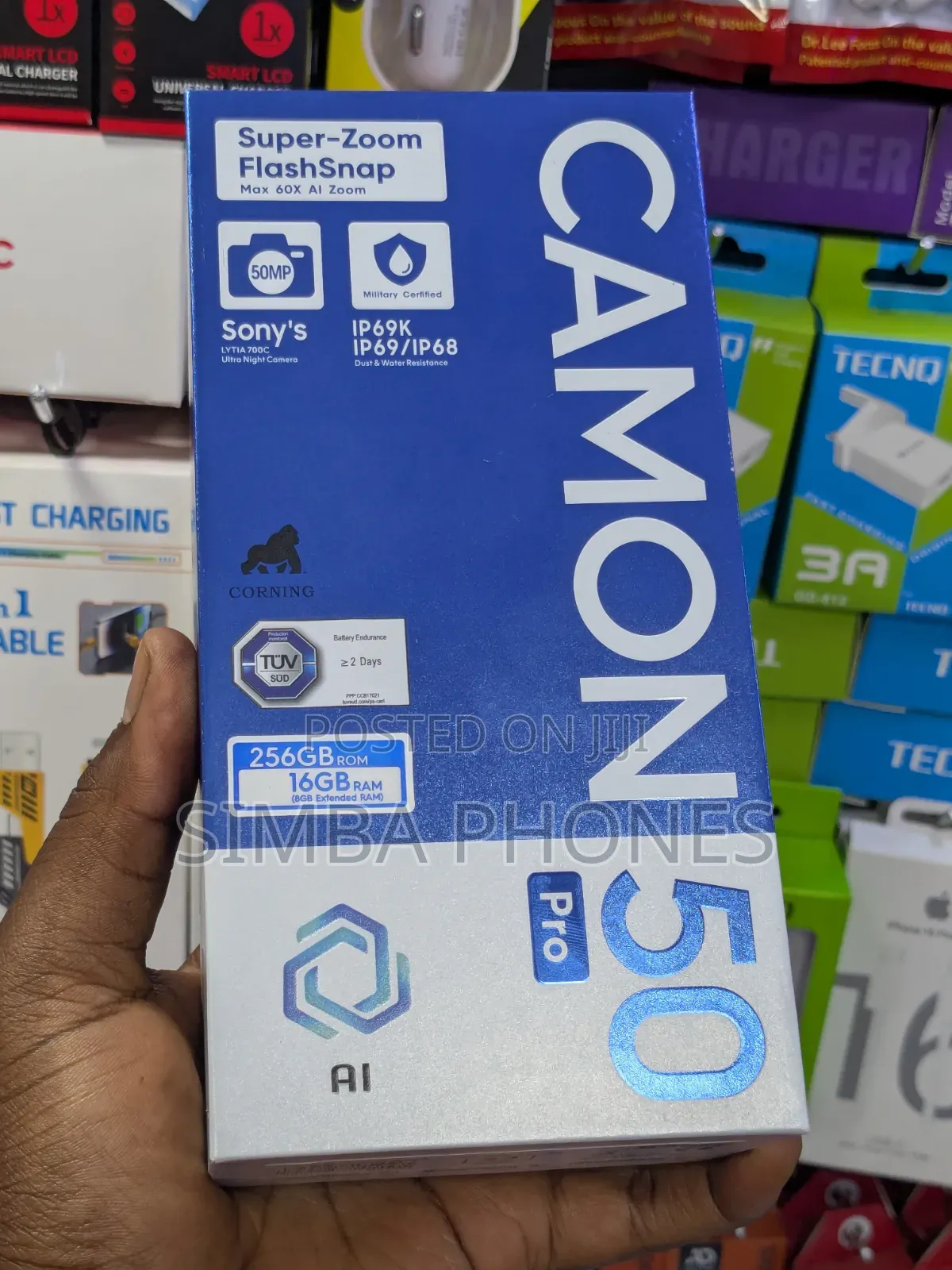 New Tecno Camon 50 Pro 256 GB Black
