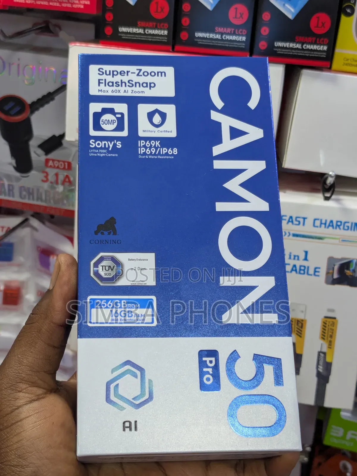 New Tecno Camon 50 Pro 256 GB Black
