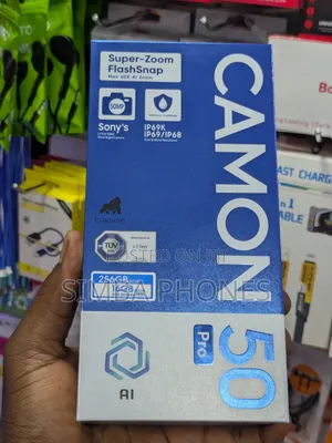 New Tecno Camon 50 Pro 256 GB Black