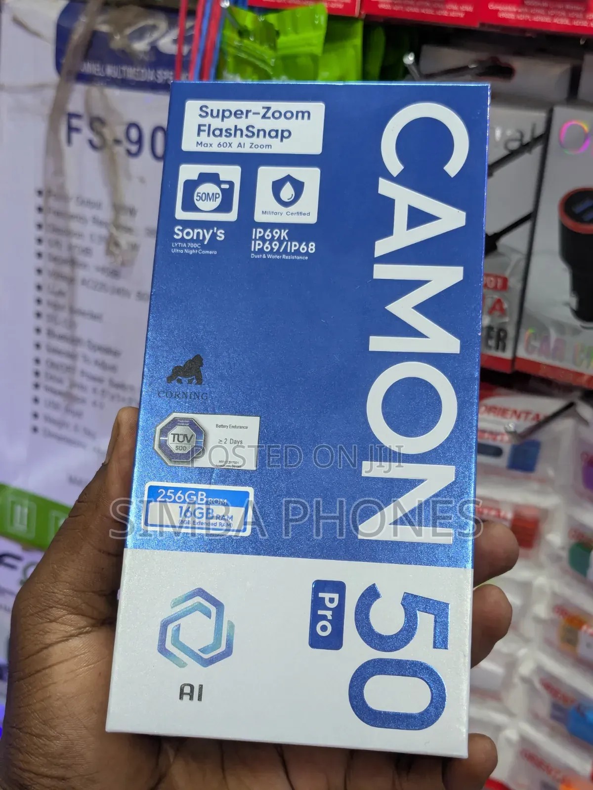 New Tecno Camon 50 Pro 256 GB Blue