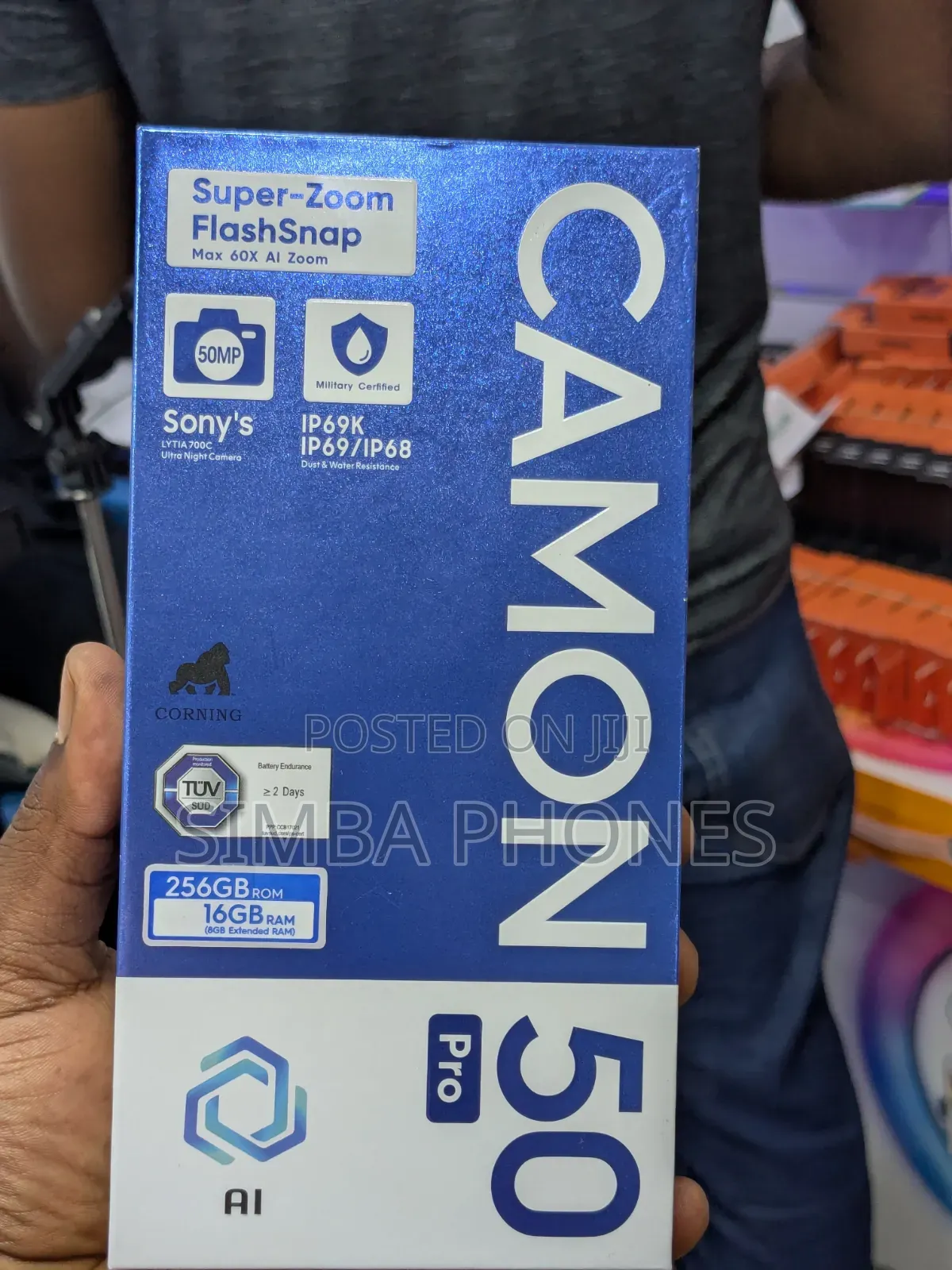 New Tecno Camon 50 Pro 256 GB Gold